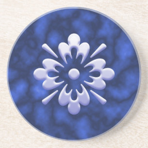 Abstract Flower Coaster Untersetzer