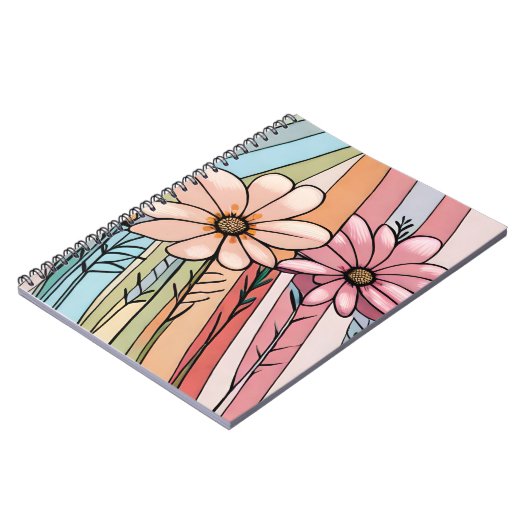 Abstract flower notbook notizblock (Linke Seite)
