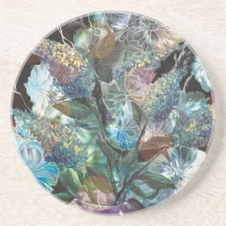 Abstract Flowers Coaster Getränkeuntersetzer