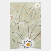Abstract Flowers Microfiber Kitchen Towel Geschirrtuch (Vertikal)