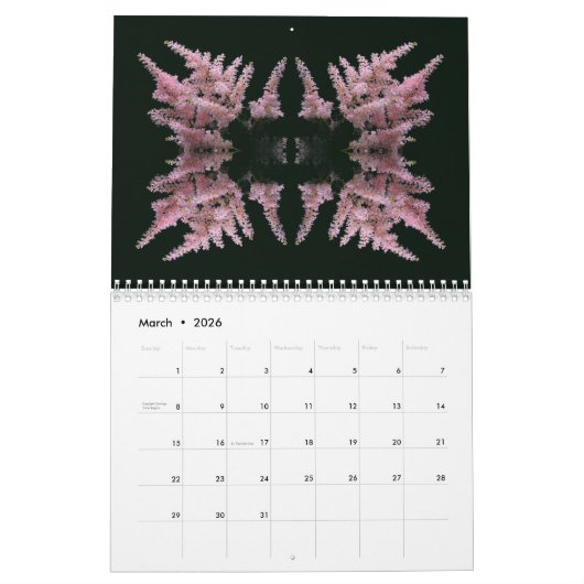 Abstract Flowers Photography  Kalender (Mär 2026)