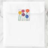 Abstract Flowers Sticker (Tasche)