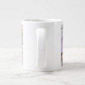 Abstract Fluid Art Pastel Mug – Trendy Pastel Art Jumbo-Tasse (Rückseite)