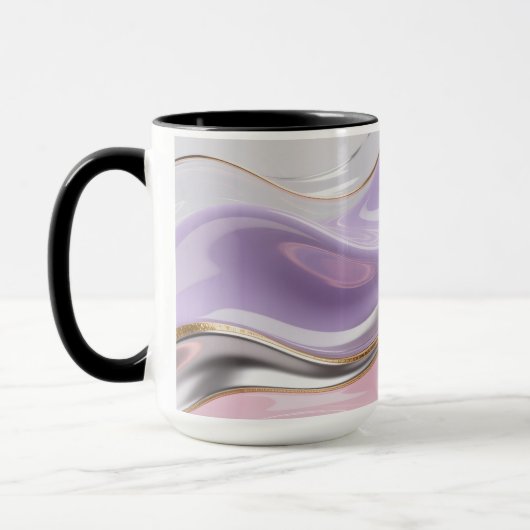 Abstract Fluid Art Pastel Mug – Trendy Pastel Art Tasse (Links)