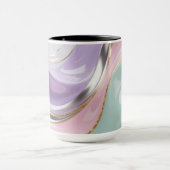 Abstract Fluid Art Pastel Mug – Trendy Pastel Art Tasse (Zentrum)