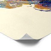 Abstract Fluid Ink Football Player – Expressive Poster (Ecke)