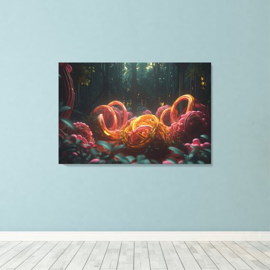 Abstract forest leinwanddruck (Insitu (Holzboden))