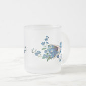 Abstract Forget-Me-Not Frosted Mug Mattglastasse (VorderseiteRechts)