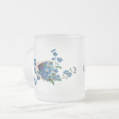 Abstract Forget-Me-Not Frosted Mug Mattglastasse (Vorderseite Links)