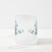 Abstract Forget-Me-Not Frosted Mug Mattglastasse (Mittel)