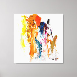 Abstract Forms Born from a Living Artist’s Palette Leinwanddruck