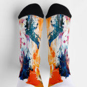 Abstract Forms Born from a Living Artist’s Palette Socken (Oben)