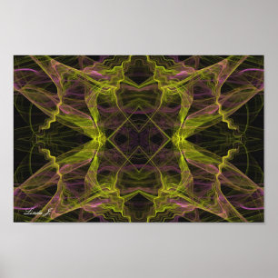 Abstract Fractal Background Canvas or Poster