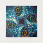 Abstract fractal background - computer-generated i wandteppich (Vorderseite)