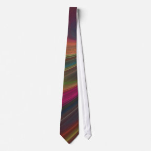 Abstract Fractal Curve Necktie Krawatte
