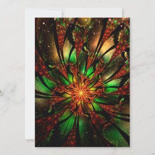 Abstract fractal flower design. einladung