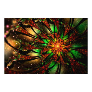 Abstract fractal flower design. fotodruck