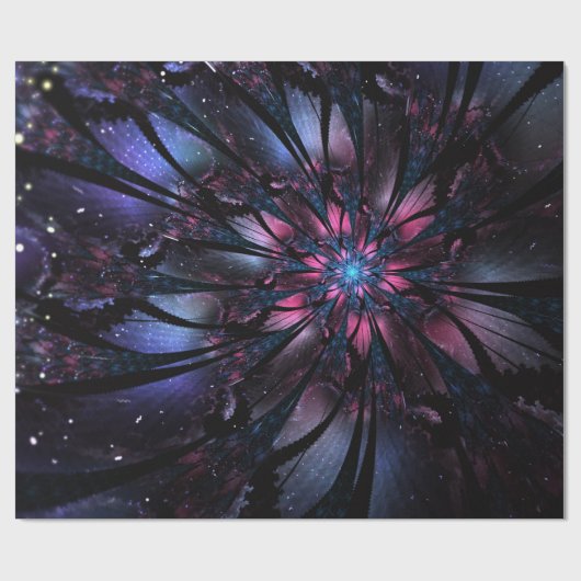 Abstract fractal flower design. geschenkpapier (Flach)