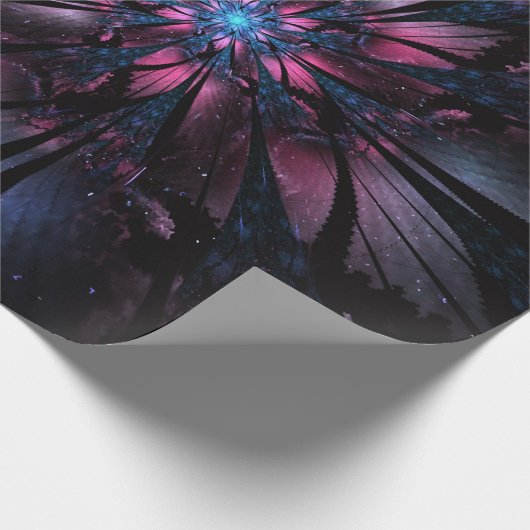 Abstract fractal flower design.   geschenkpapier (Ecke)