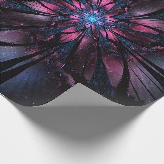 Abstract fractal flower design. geschenkpapier (Ecke)