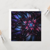 Abstract fractal flower design. karte (Vorderseite/Rückseite Beispiel)