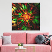 Abstract fractal flower design. leinwanddruck (Insitu (Wohnzimmer))
