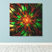 Abstract fractal flower design. leinwanddruck (Insitu (Holzboden))