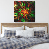 Abstract fractal flower design. leinwanddruck (Insitu (Schlafzimmer))