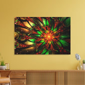 Abstract fractal flower design. leinwanddruck (Insitu (Wohnzimmer))