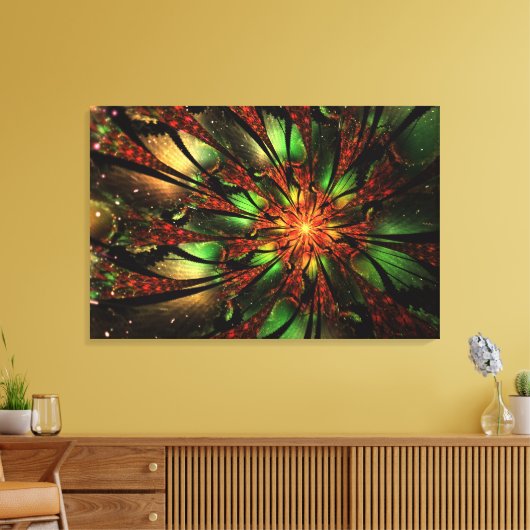 Abstract fractal flower design.  leinwanddruck (Insitu (Wohnzimmer))