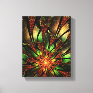 Abstract fractal flower design.  leinwanddruck