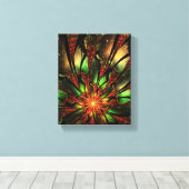 Abstract fractal flower design.  leinwanddruck (Insitu (Holzboden))