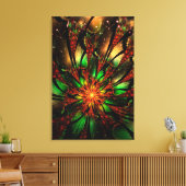 Abstract fractal flower design. leinwanddruck (Insitu (Wohnzimmer))