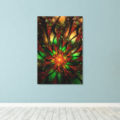 Abstract fractal flower design. leinwanddruck (Insitu (Holzboden))