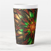Abstract fractal flower design. milchtasse (Vorderseite)
