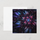 Abstract fractal flower design. mitteilungskarte (Vorne/Hinten)