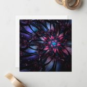 Abstract fractal flower design. mitteilungskarte (Vorderseite/Rückseite Beispiel)