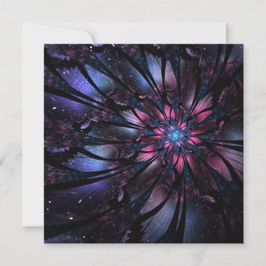 Abstract fractal flower design. mitteilungskarte (Vorderseite)