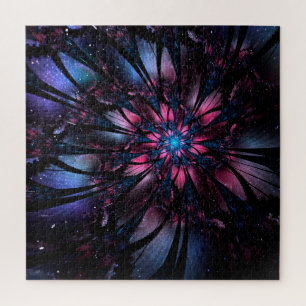 Abstract fractal flower design. puzzle
