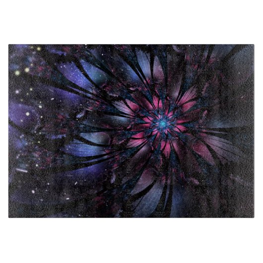 Abstract fractal flower design. schneidebrett (Vorderseite)