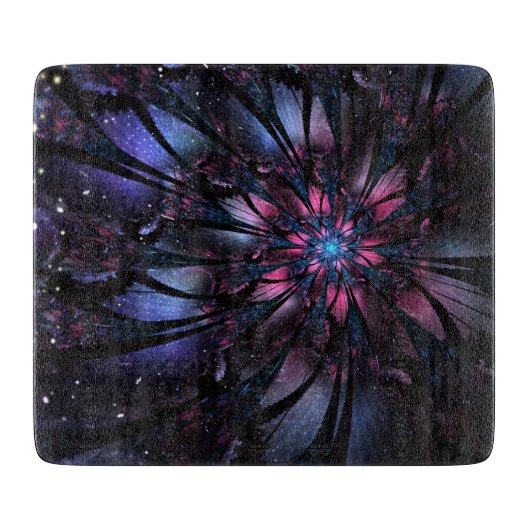 Abstract fractal flower design. schneidebrett (Vorderseite)