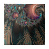 Abstract fractal patterns and shapes. Fractal Art Fliese (Vorderseite)