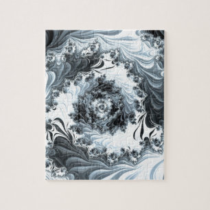 Abstract fractal patterns and shapes. Fractal Art Puzzle