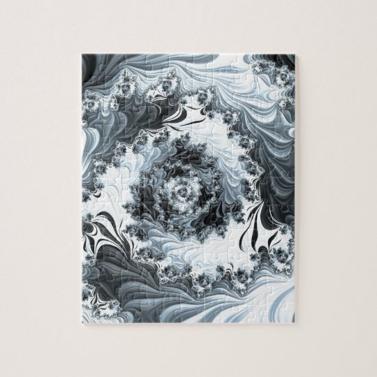 Abstract fractal patterns and shapes. Fractal Art Puzzle