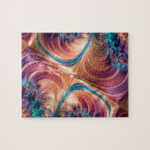 Abstract fractal patterns and shapes. Fractal Art Puzzle (Horizontal)