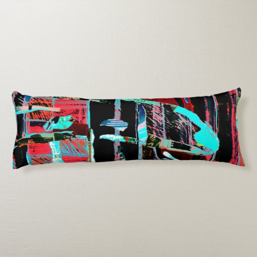 Abstract Freedom – Custom Brushed Polyester Body P Seitenschläferkissen (Rückseite)