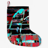 Abstract Freedom – Custom Christmas Stocking Kleiner Weihnachtsstrumpf (Vorderseite)