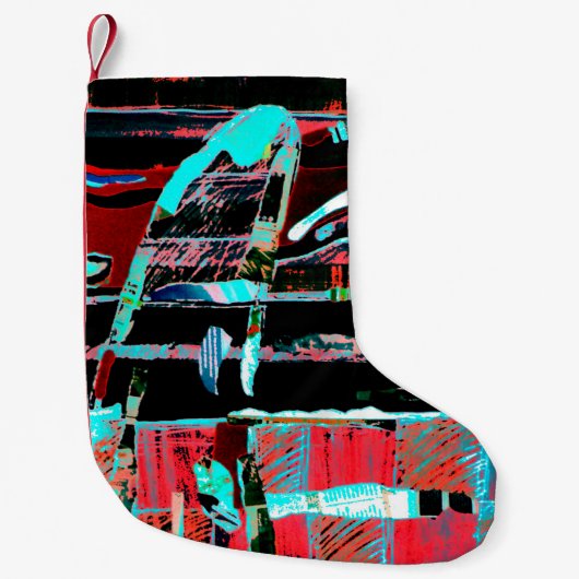 Abstract Freedom – Custom Christmas Stocking Kleiner Weihnachtsstrumpf (Vorderseite)