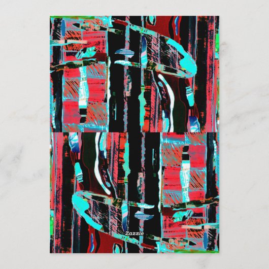 Abstract Freedom – Custom Flat Invitation (5" x 7" Einladung (Rückseite)