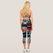 Abstract Freedom – Custom High Waisted Yoga Capris (Rückseite)